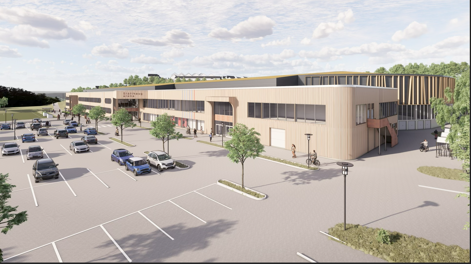 Illustrasjon av det planlagte anlegget på Slåtthaug