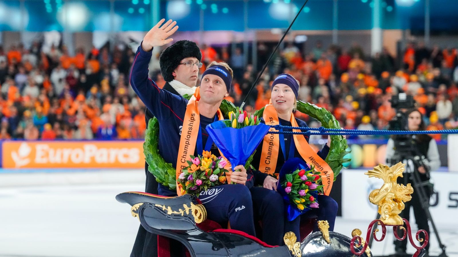 Norsk gulldobbel i allround VM: Wiklund og Eitrem til topps