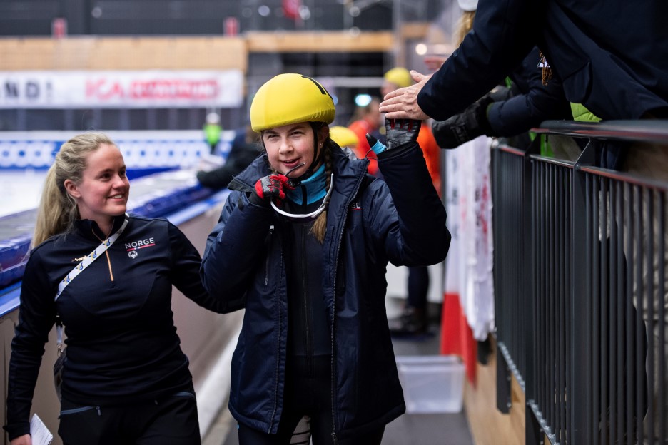 Magnhild deltok som trener under Special Olympics i Östersund i 2020